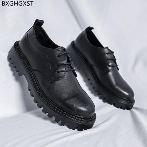Black Oxford Men Dress Shoes Leather Casual Business Shoes Men Elegant Luxury Designer Shoes Men High Quality Chaussure De Homme