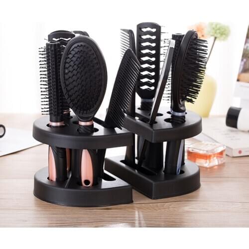 5pcs Professional Salon Hairbrush Womens Ladies Makeup Hand Hair Brush Comb Set Wholesale