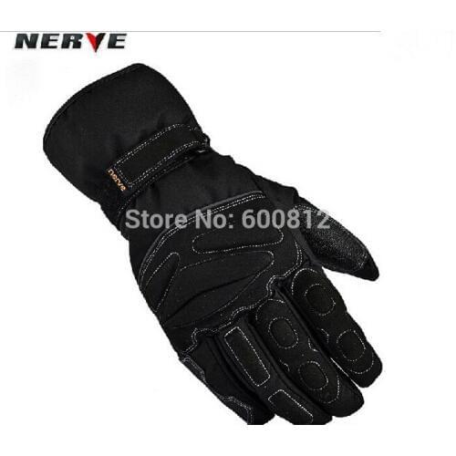 Germany NERVE Height of the cold waterproof gloves Wear hockey in winter to keep warm motorcycle gloves Black color M L XL XXL