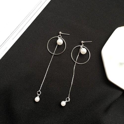 Retro Punk 2020 New Fashion Earrings How To Circle Pearl Tassel Earrings Manufacturers Earrings Manufacturers Wholesale Sales