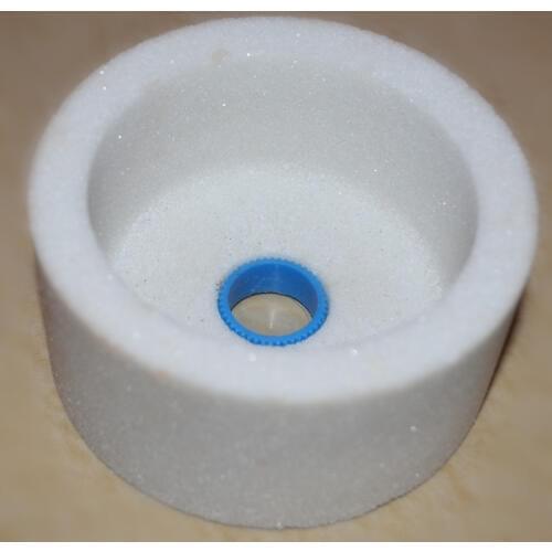 New 100*50*20mm White Alundum ceramic cup type grinding wheel Universal grinding wheel for Hardened steel , Gears, screws, etc