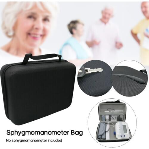 Portable Hard EVA Carrying Case for Blood Pressure Monitor Meter Tonometer Travel Protective Storage Case Bag