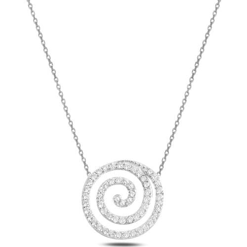 Silver Snail Necklace