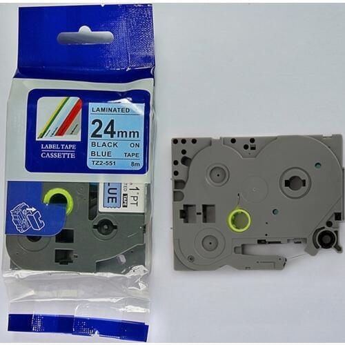 Compatible Tz Labeling Tape Tze551 24mm Black On Blue Tze-551