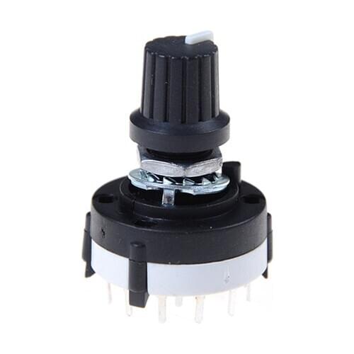 THGS 3P4T 3 Pole 4 Position Single Wafer Band Selector Rotary Switch