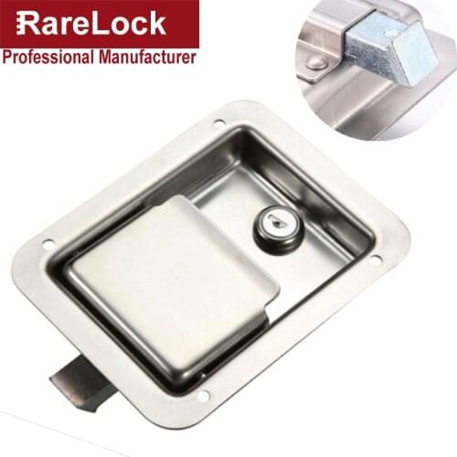 Stainless Handle Cabinet Door Lock with Key for Trunk Bus Car Boat Accessories Rarelock MMS221 ee