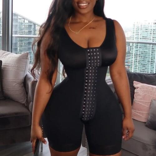 WomenS Corset Tummy Control Hook And Eye Closure Adjustable Breast Support Bodysuit Bodyshaper Post Partum Shapewear