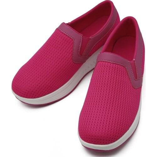 New 2020 Fashion Women Casual Shoes Platform Shoes Sneakers Ladies Trainers Womens Outdoor Mesh Slip-On Sports Shoes