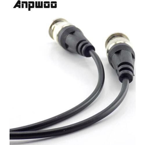 1Pc BNC Female Connector to Female Adapter DC Power Pigtail Cable CCTV Line BNC Connectors Wire for CCTV Camera Security System