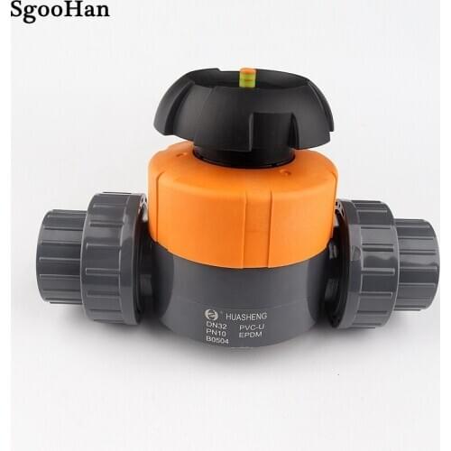 1PC 20mm~63mm UPVC Pipe Diaphragm Ball Valve Garden Irrigation Aquarium Fish Tank Industrial Water Treatment Connector Fittings