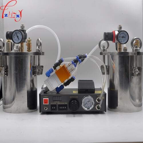 1PC MY-2000 Double Liquid Fill Dispenser 220V AB Automatic Filling Machine With 5L Stainless Steel Pressure