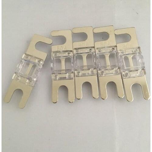 10pcs/lot Nickel Plated Car Audio 80A MINI ANL AFS Fuse