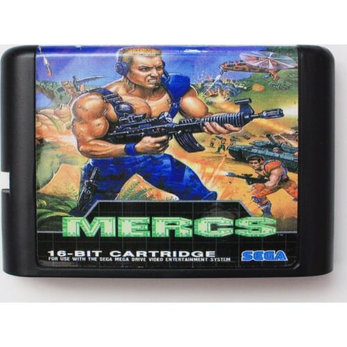Mercs 16 bit MD Game Card For Sega Mega Drive For Genesis
