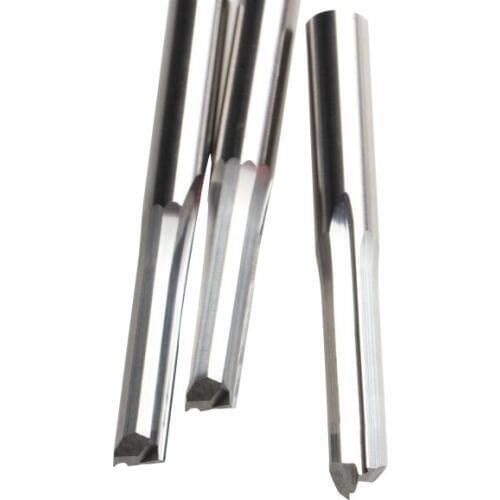3pcs 6.0*25mm Two Straight Flutes Milling Cutter, CNC Carving Cutting Bits,End Mill Cutters, Tools For Carving Wood,MDF