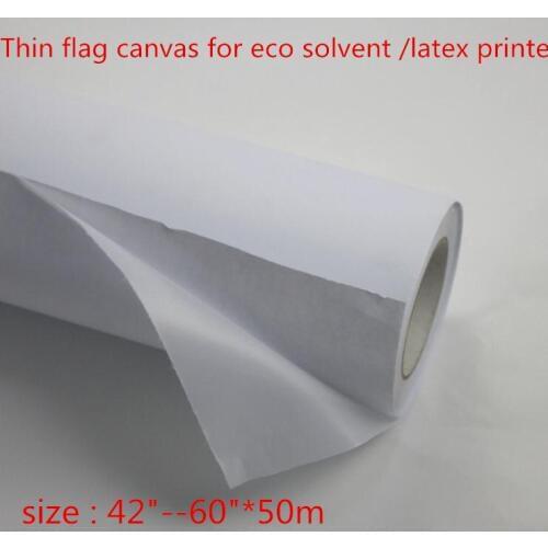 42" 50" 54" 60"* 50m Eco-solvent Flag Banner Fabric For Advertising for latex printer