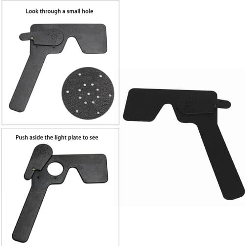 Black Lorgnette Occluder Multi 17 Pin Hole Hand Occluder Optometry Instrument Tool Sleeping Care