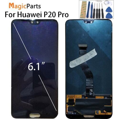 6.1''100% test for huawei P20 Pro CLT-AL01 LCD Display with touch screen digitizer Assembly replacement parts Original new LCD