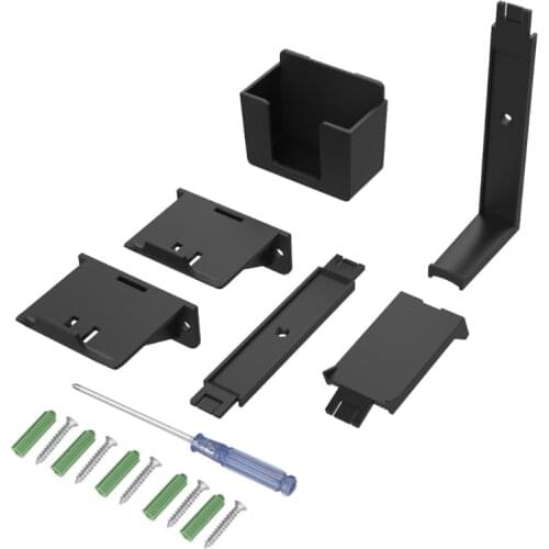 Dual Game Controller Wall Mount Stand Bracket with Headset Hanger for PS5 Switch