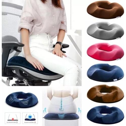 Slow Rebound Hollow Sedentary Office Breathable Decompression Summer Cushion Pregnant Women Butt Cushion Memory Foam For Medical