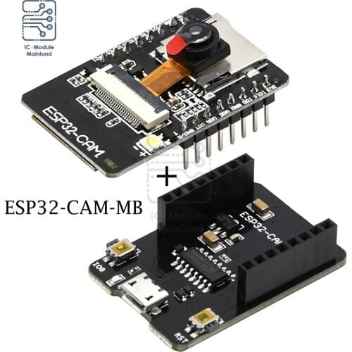 ESP32-CAM-MB WIFI Bluetooth Development Board Micro USB Interface CH340G OV2640 Camera Module USB to Serial Port Board
