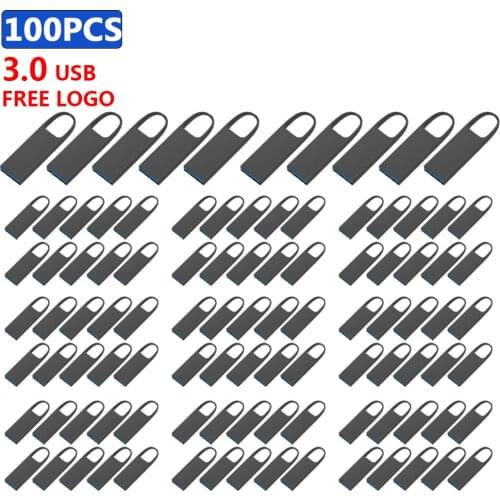 100pcs/lot free Customize logo High speed pen drive Waterproof 128GB 64GB 32GB 16GB flash stick usb 3.0 memory USB flash drive