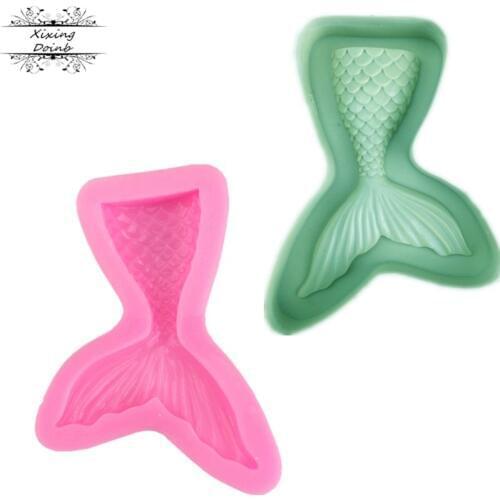Mermaid fish tail, silicone soft candy mold cake decorating tool candy chocolate Soft Candy Mold