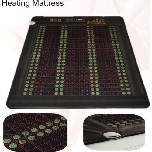Far Infrared heating Jade Massage Mattress Heated Germanium stone Mat As Seen On TV 2020 with Free Gift eye cover