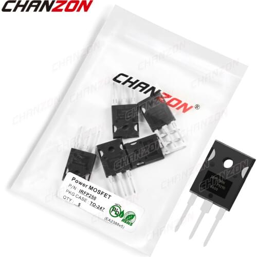5Pcs IRFP250 TO-247 Power SIC Mosfet Transistor Bipolar Junction BJT Powerful Triode Tube Fets DIP 30A 200V Integrated Circuits
