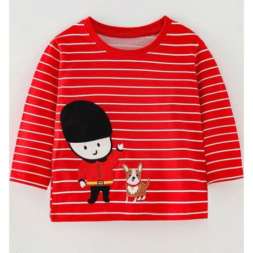 Quality Brand 2021 Children Clothing Long Sleeve Infant Babe Kids Boys t shirt Blouse Cotton Casual Tee t-shirt Baby Boy Clothes