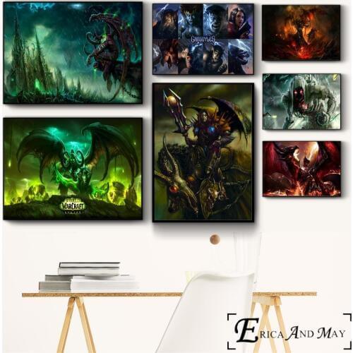 Gargoyle Monster WOW Game Figure Canvas Painting Posters And Prints For Bedroom No Framed Wall Art Picture Home Decor