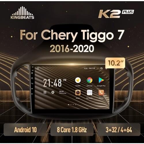 KingBeats Android Octa-Core head unit HU 4G in Dash Car Radio Multimedia Video Player Navigation GPS For Chery Tiggo 7 1 2016 - 2020 no dvd 2 din Double Din Android Car Stereo 2din