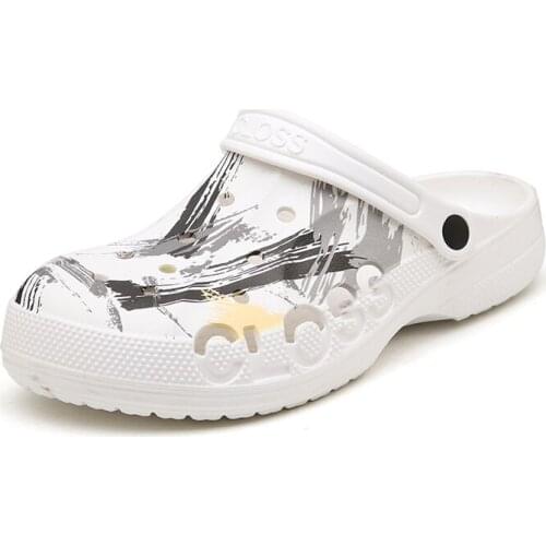 Summer Men Women Slippers Outdoor Garden Shoes Clogs Quick Dry Beach Slippers Massage Mules Flip-Flops Indoor Home Slides Loafer