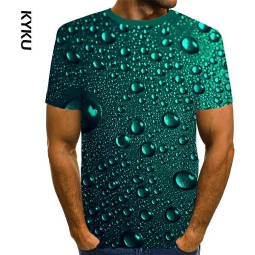 Summer Water Drop 3D T shirt Men Women Colorful Water Droplets 3D Print T Shirts Harajuku Short Sleeve Streetwear Funny T shirts