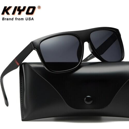KIYO Brand 2020 New Men Square Polarized Sunglasses PC Classic Sun Glasses High Quality UV400 Driving Eyewear 3836