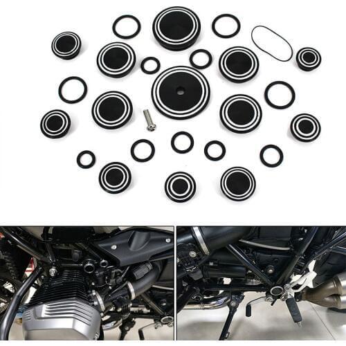 JMCRider For BMW R NINE T R9T 2013 2014 2015 2016 2017 2018 2019 Frame Hole Caps Frame Cap Set Motorcycle aluminum Covers