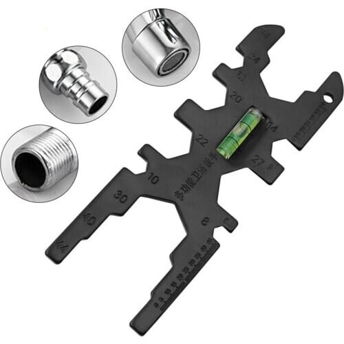 2 kinds of High Carbon Steel Multi-function Wrench Set Bathroom Wrench Tool Faucet Water Pipe Black Household Repair Tools Set