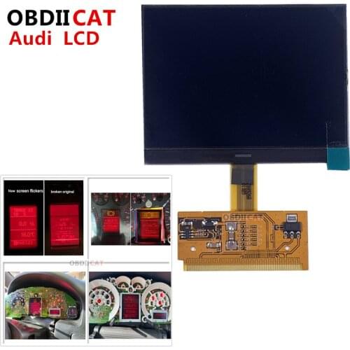 OBDIICAT 1pcs/5pcs/10pcs original New VDO LCD Display for Au-di A3 A4 A6 for V-W