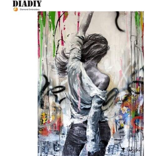 Full round Diamond 5D DIY Diamond Painting Sexy abstract figure Embroidery Cross Stitch Rhinestone Mosaic Painting Decor