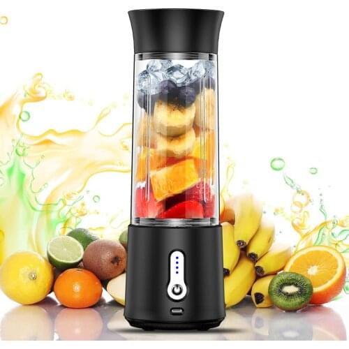 Portable Blender 500ml Personal Blender For Shakes And Smoothies Fruit Juice Mixer Rechargeable Six Blades Mini Blender
