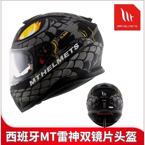 Spain MT Thor 3 motorcycle motorcycle helmet full male and female double lens rider summer four-cover anti-fog racing