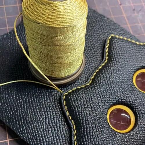 Wax Thread Gold Line Handmade Leather Woven Special Macrame Environmental Protection High Quality Strong Pull