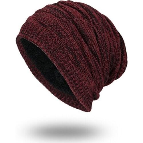 Unisex Knitted Warm Cap For Men Star Hedging Head Hat Beanie Cap Warm Winter Outdoor Hat Bone Bonnet 2020 NEW