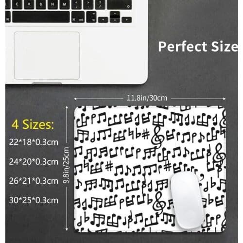 Noteworthy Mouse Pad DIY Print Music Musical Notes Note Musician Musicians Rhythm Band Chorus