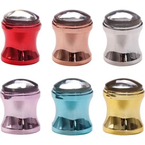 1 Set Nail Stamper with Lids Nail Design Silicone Head Nail Stamping Stamper Manicure Tools for Nail Salon Nail accessories