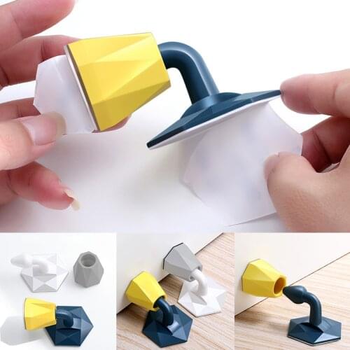 1pc Silicone Stops Door Handle Silencer Wall Protectors Door Stopper For Anti-Collision Deurstopper for Doors Handle Knob Holder