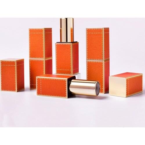 12.1mm Magnetic Buckle Lip Balm Tube Square Empty Refillable Bottles Lipstick Tube Cosmetic Containers With Packing Box
