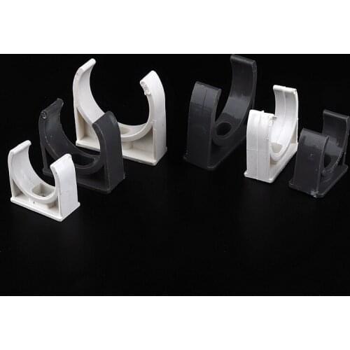 20pcs Inner Dia 20~50mm PVC Pipe Clamp Irrigation System Connector Fittings Steady Fixed U-type Water Pipe Clip Clamps
