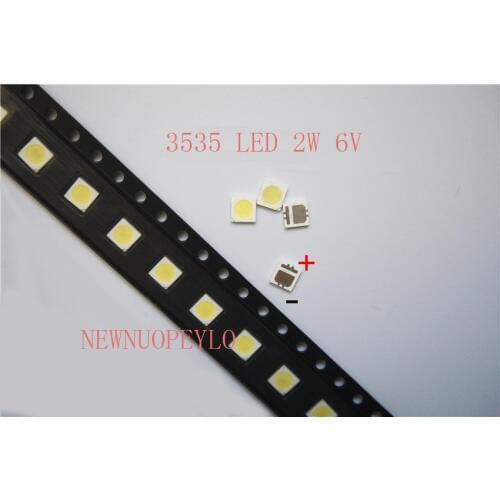 200pcs Terminals for LED Backlight High Power LED 2W 6V 3535 SMD LED Cool white LCD Backlight for TV Terminals