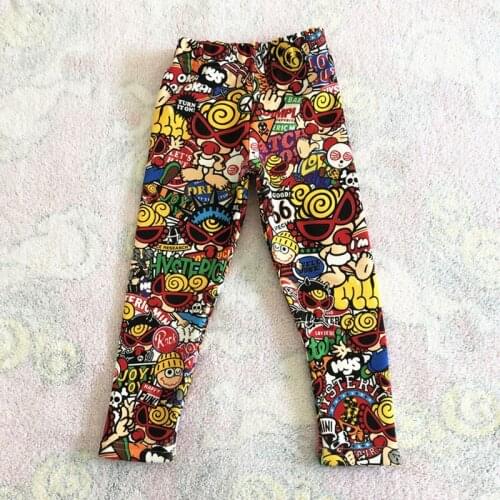 2020 New Autumn Fille Toddler Boys Girls Pants Warm Boy Girl Leggins Trousers Enfant Fille Pattern Full Pacifier Add Wool B