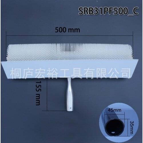 31mm length Brush bristles spiked roller brush Round head defoaming Brush roller